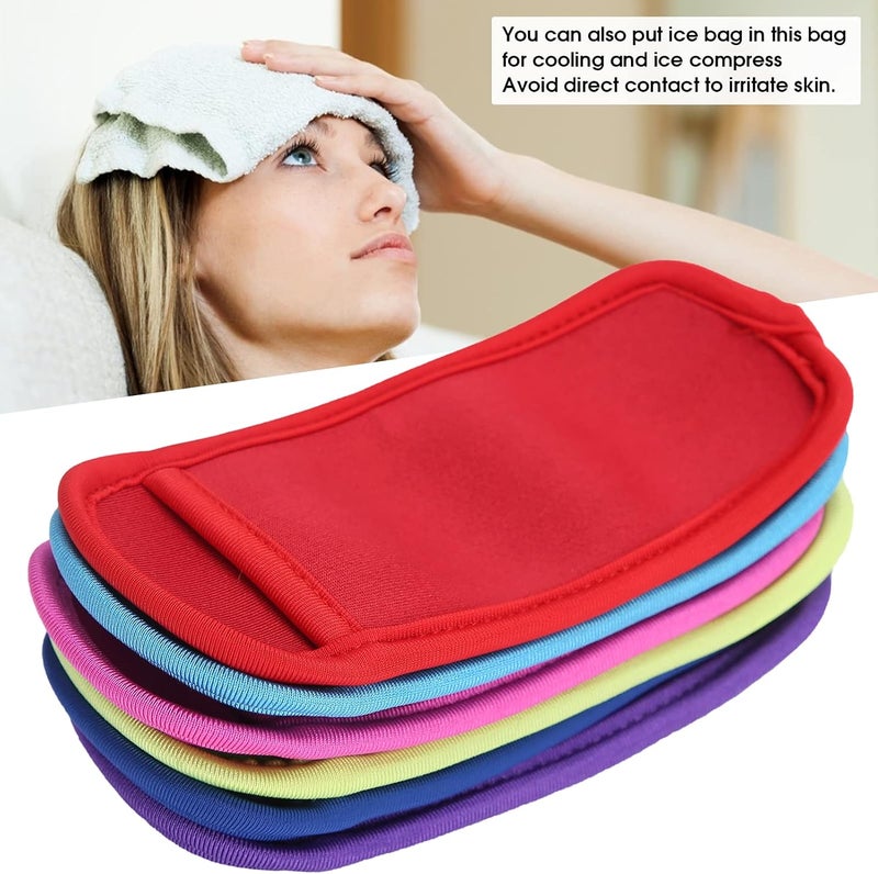 woobles 6pcs Reusable Popsicle Bags, Ice Pop Sleeves Antifreezing Sleeves, Neoprene Ice Pop Sleeves Portable Popsicle Holder Bags, 6 Colors Ice Freezer Protective Cover for Kids Party - Image 3
